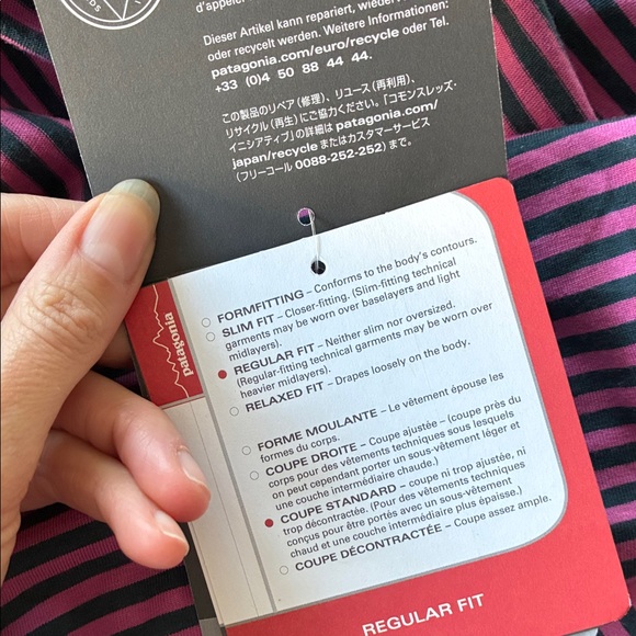 Patagonia Striped Midi Skirt in Pink and Purple - Picture 4 of 4